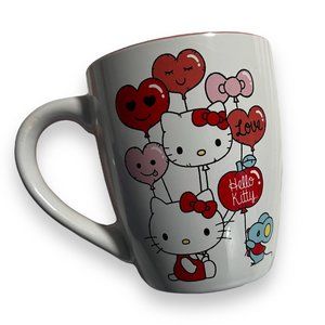 Sanrio Hello Kitty Valentines Day Balloons Heart 25 Oz Mug NEW